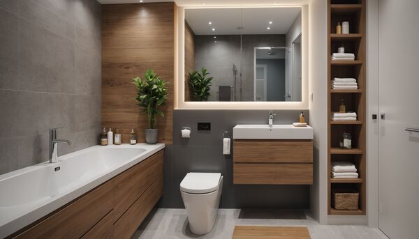 Comment optimiser l'espace dans une petite salle d'eau de 5m²